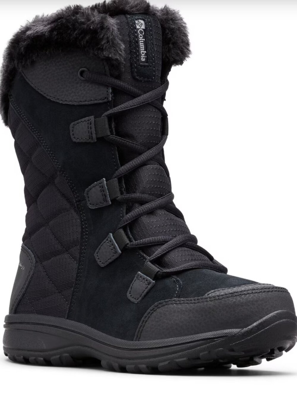 Columbia Womens Black Ice Maiden II YL5206-011 Winter Boots Sz US 8.5 W